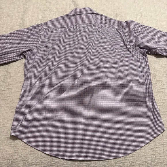 Michael Kors Men's Dress Shirt Check Slim Tall Long Sleeve 18.5 36/37 - Picture 8 of 8